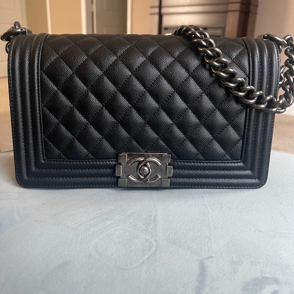 Chanel Medium Caviar Boy Bag